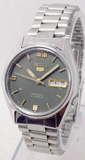Movimento automatico vintage con data e giorno seiko5 n. 7s26 orologio da...