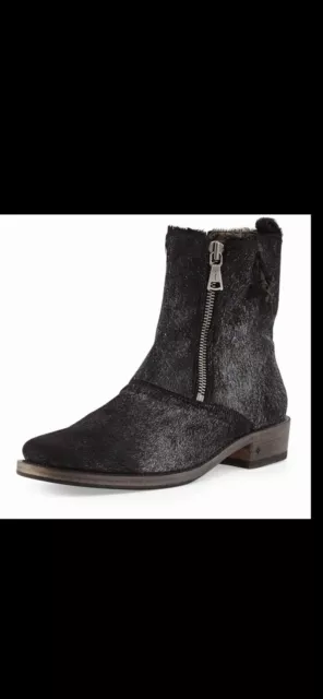 John Varvatos Collection Pony Hair Double Zip Boot. 8/42. $898