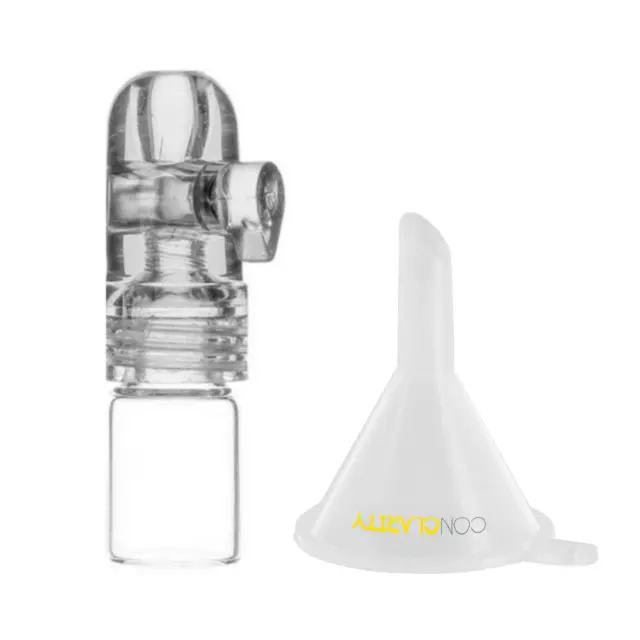 Premium 0.5g Clear Mixing Tool e-Snuff Spice & Sweetener Portable Storage Bullet