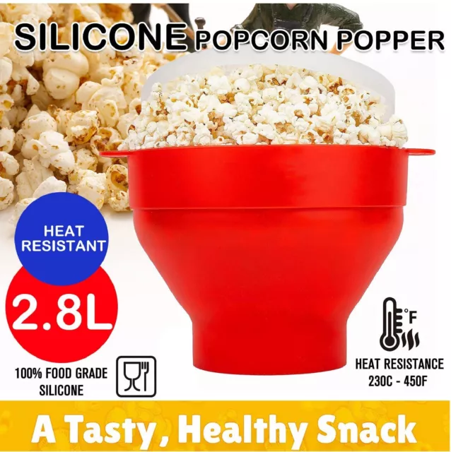 Popcorn Maker Microwave Bowl Home Pop Corn Popper Popping Machine Cooker Snack