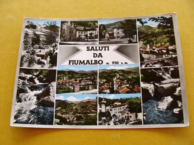 (FG.A44) Saluti da FIUMALBO - VEDUTE VEDUTINE (vg 1963, ediz. Pini) Modena