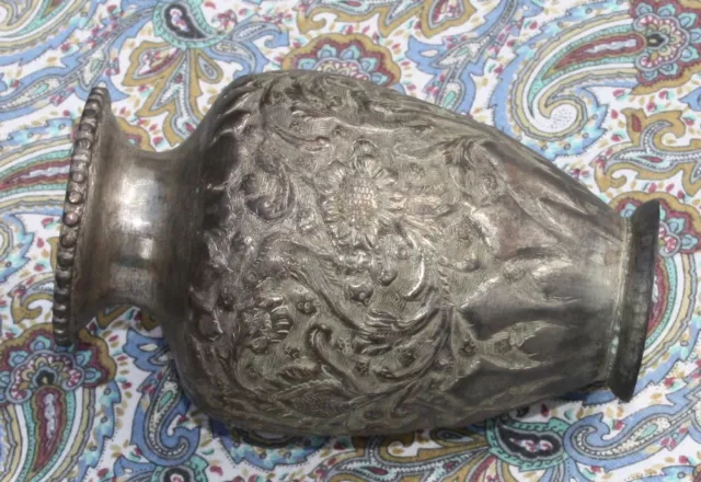 Antik Vase osmanisch Persien Orient Handarbeit Metall Isfahan alt