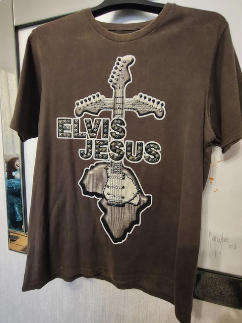T-shirt XXL/2X Marron Elvis Presley - 100% Coton, Neuf Sans étiquette, Marque Trinity Apparel