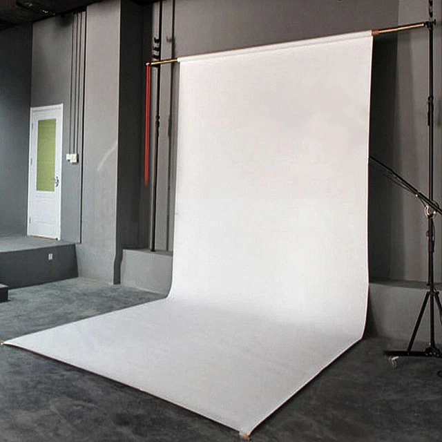 1 Blanc Vinyle Photo Studio Accessoire Photographie Toile de Fond Background