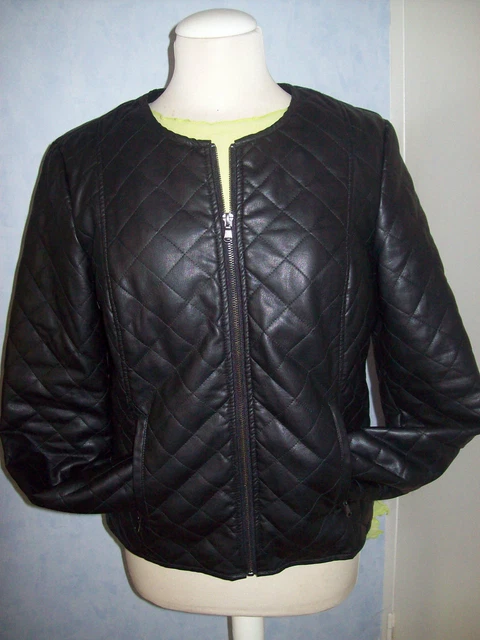 Veste Femme Kristina Popovitch 100% Coton - Taille 38, Noir, Chic, Très Bon état