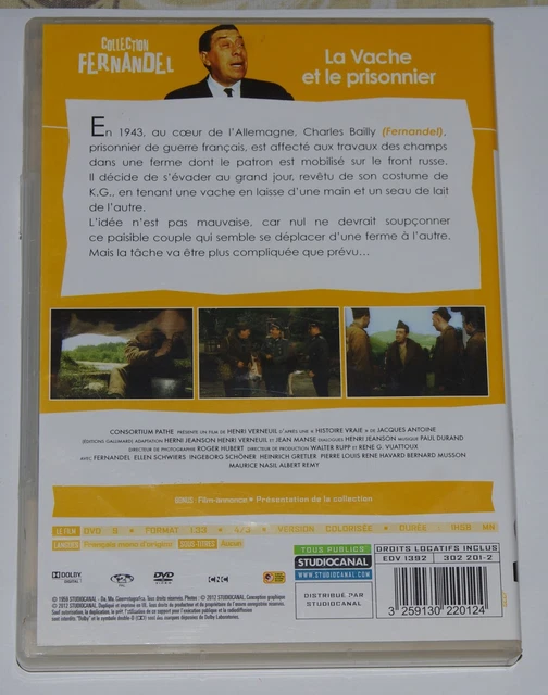 DVD La vache et le prisonnier (1959) Fernandel Version Colorisée Très Bon État 2