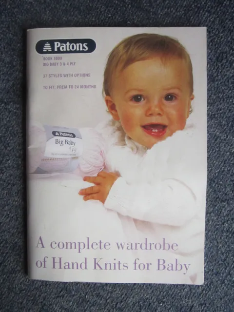 Knitting Pattern Book Patons Book 500 37 Styles Baby  Great **** Must See