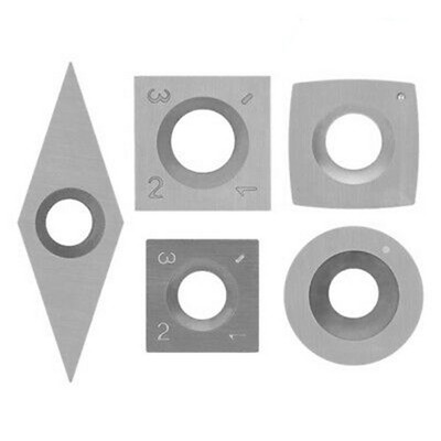 Blade 3pcs Carbure Rond Carré Diamant Blades-Cutters Fentes for Bois Tournant Partie 