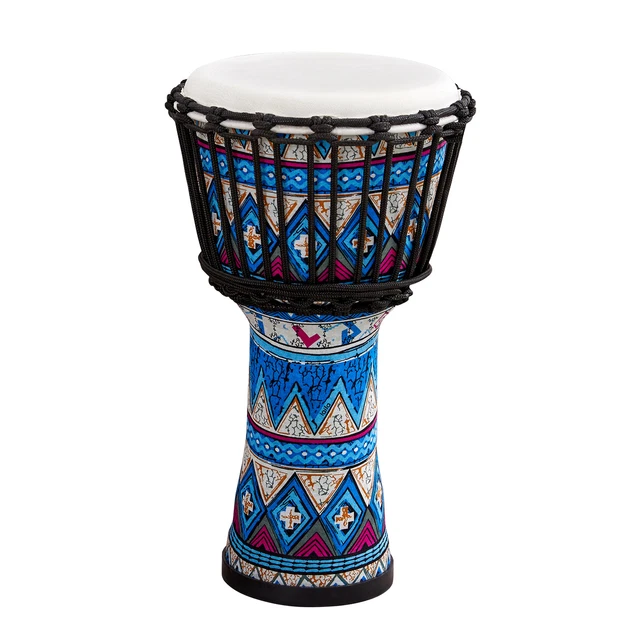 Djembe African Hand Drum Goat Skin Drumhead Percussion Musical Instrument N1M9