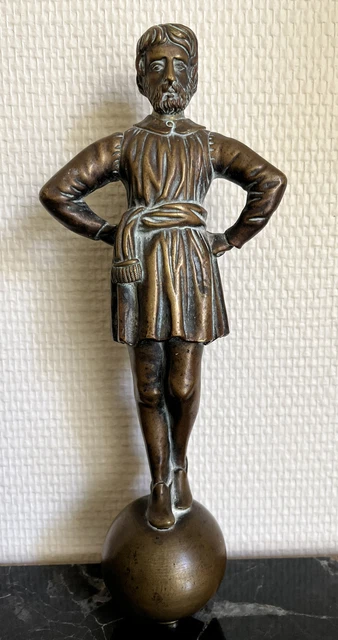 rare antique sculpture statue bronze 17éme 18éme 19éme ? dlg moyen-âge médiévale