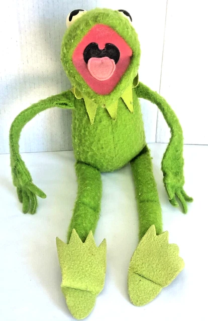 Vintage 1976 Kermit the Frog Fisher Price 850 Jim Henson Muppets 18" Plush Doll
