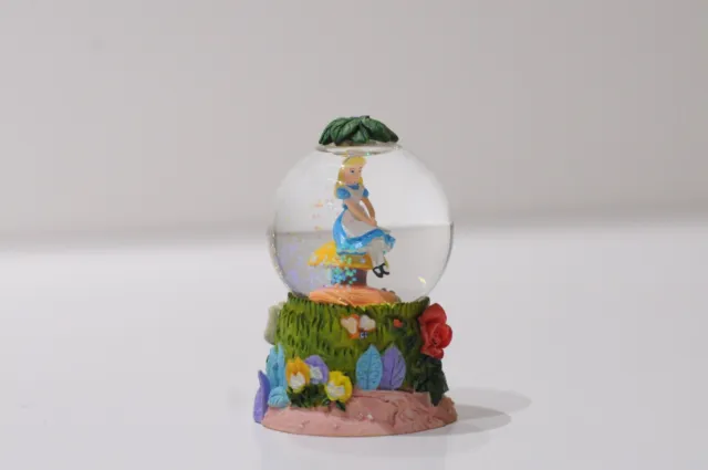 Disney Alice In Wonderland Fifthieth Year Mini Snow Globe Alice