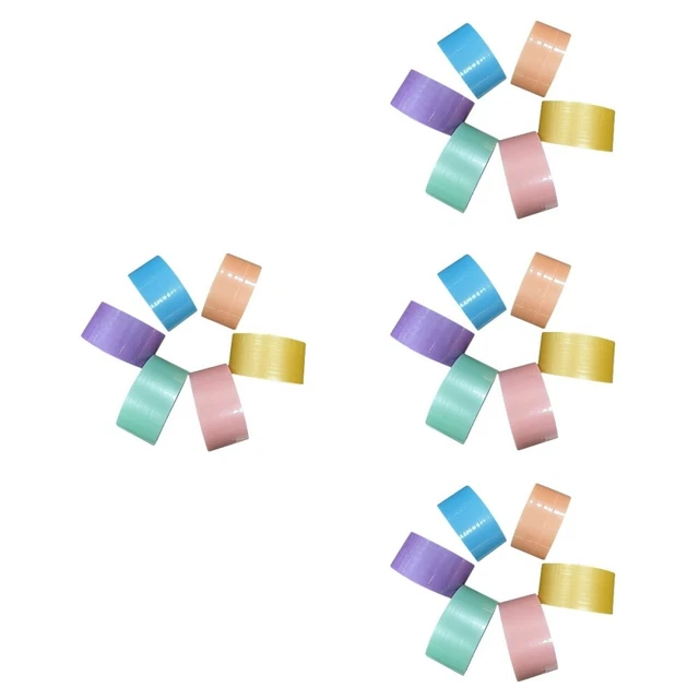 24 rollos de cintas adhesivas cintas de colores hágalo usted mismo cintas adhesivas descompresión pegajosas