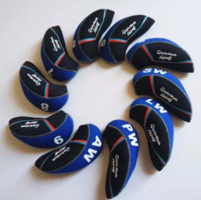 [10 *]TaylorMade M4 golf club head cover blue neoprene