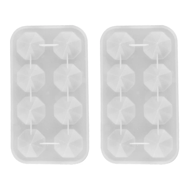 Set of 2 Dekorform Harzform Diamant-Gussform Epoxidharz Kristall-Epoxy