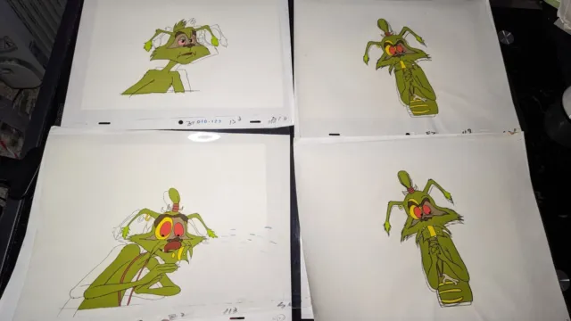 EWOKS animation cels BACKGROUND production art  Vtg Star Wars Toys Figures I12