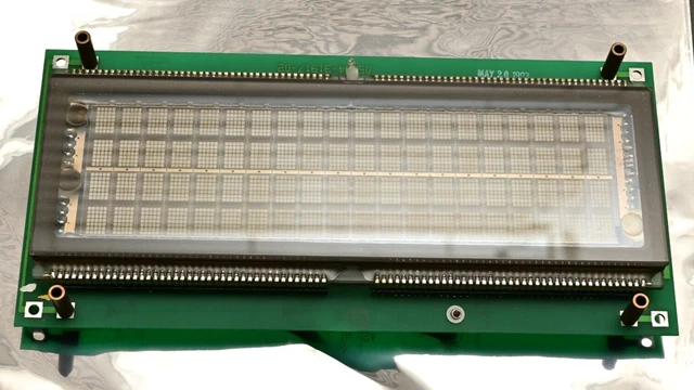 IEE FLIP Alphanumeric Fluorescent Display 80-Character VFD 8" x 2" 03601-34-080