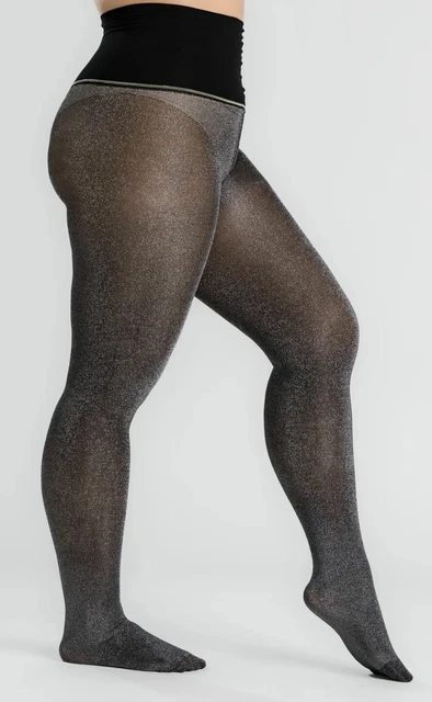 Sheertex 2XL Glitter Gold Rip Resist Tights NIP