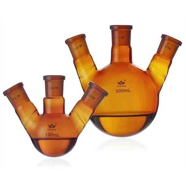 Round Bottom Amber Evaporating Flask 5ml-1000ml  Flasks with Standard Joints ca