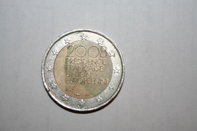 Valeur Piece De 2 Euros 2008 Presidence Francaise Union Europeenne 2 EUROS COIN 2008 RARE UNIQUE ""French Presidency European Union RF £26