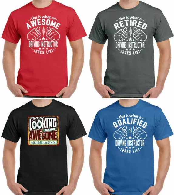 Driving Instructor T-Shirt This is what a Looks Like Mens Funny Top Teacher TEE
