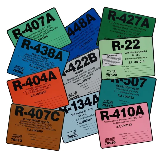 Stickers / Labels , ANY (3) Labels , example:  427A 438A 410A 134 22 EVAC & MORE