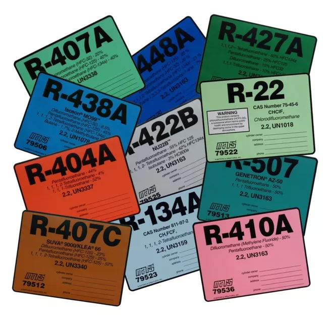 Stickers / Labels , ANY (3) Labels , example:  427A 438A 410A 134 22 EVAC & MORE