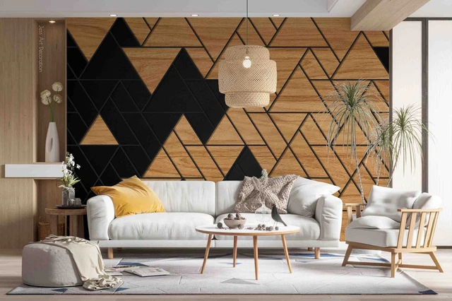 3D Golden Triangle WC23 Wall Murals