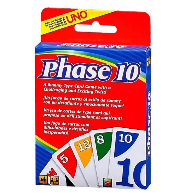 PHASE 10 CARD Game A Rummy Card Game with a Twist Fundex Games Challenging  New $20.26 - PicClick AU