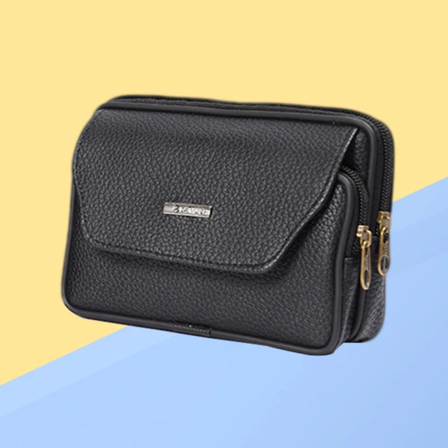 HUA ANGEL Marsupio Leggero In Poliestere Per Uomini E Donne, Borsa A Tracolla Regolabile, Borsa Porta Cellulare Con 3 Scomparti Per Viaggi, Sport, Escursionismo, Corsa, Ciclismo, Camminare, Pesca - Foto 10