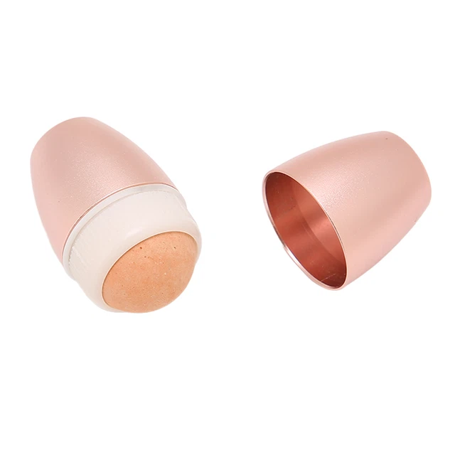 Volcanic Oil Absorbing Face Roller 2 In 1 Oil Resistant Face Roller Natural