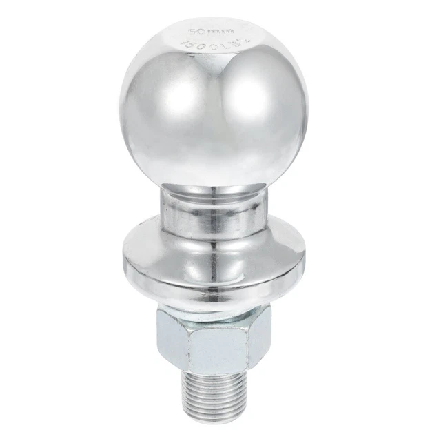 Rotule D'Attelage Remorque 50 Mm 3.5T - Tête Sphérique Tracteur Ou Véhicule Lourd Avec Vis 22 Mm - Robuste Et Résistante Aux Intempéries
