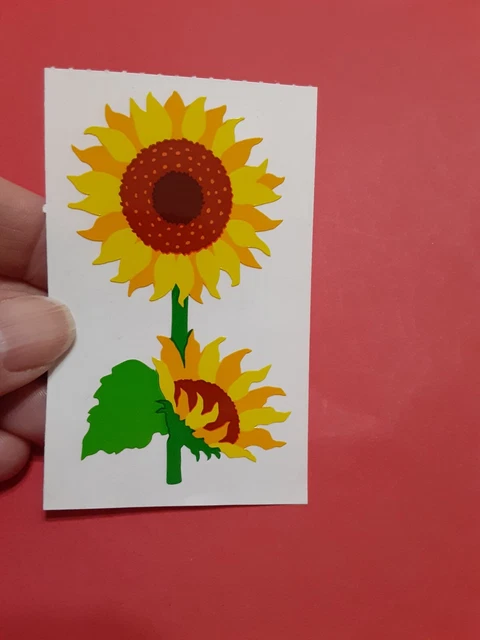 Vintage Mrs Grossman's sunflower sticker module