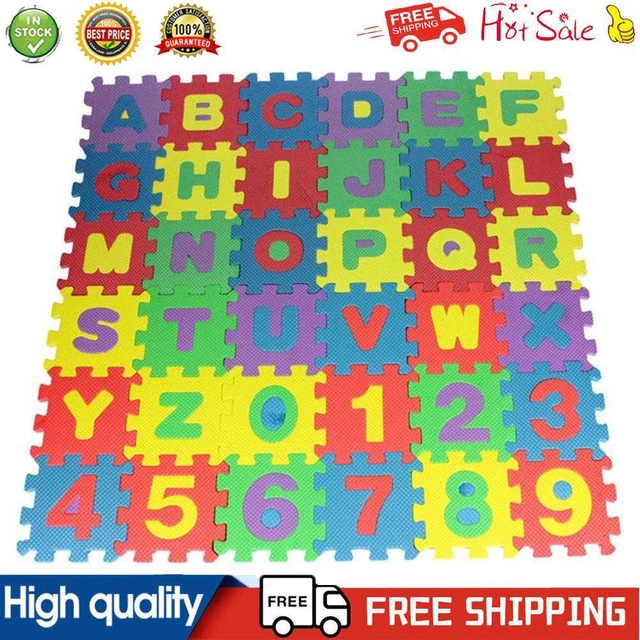 36pcs/Set Letters Numerals Puzzle Pad Kids Rug Soft Floor Play Mat Toys