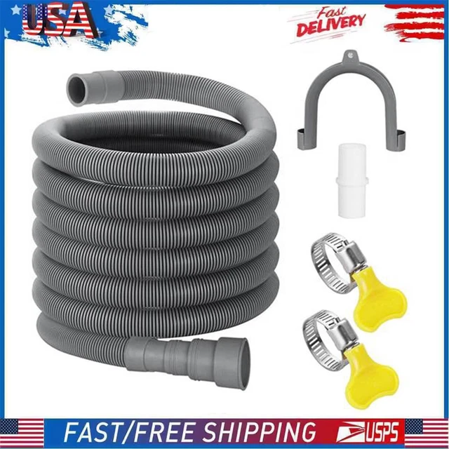 10FT UNIVERSAL WASHING Machine Dishwasher Drain WasteHose Extension