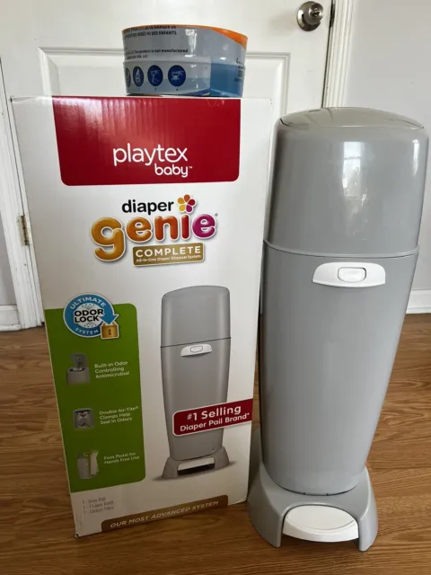 Diaper Genie Playtex Complete Diaper Pail with Odor Lock Technology - Grey