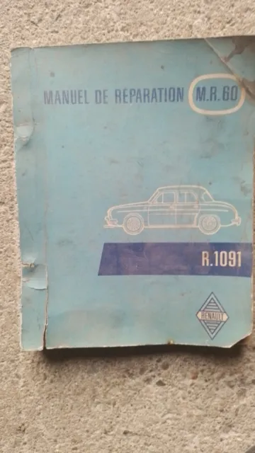 Renault Dauphine Gordini R1091 - Manuel de reparation MR60 - Renault REN-8506000