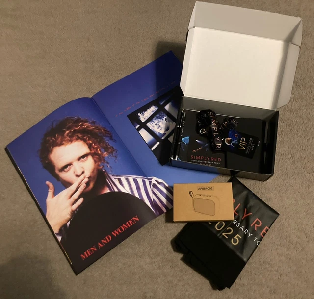 SIMPLY RED - 40th ANNIVERSARY TOUR 2025 - VIP GIFT BOX AND PROGRAMME £ ...