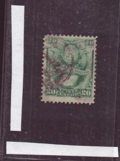 Bolivie, 1878, TP n° 21 oblitéré ( côte 6€ )