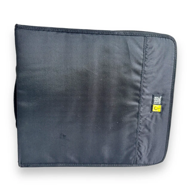 Case Logic 264 CD DVD Blu-ray Case Nylon Storage Organiser Wallet CDW264 Black