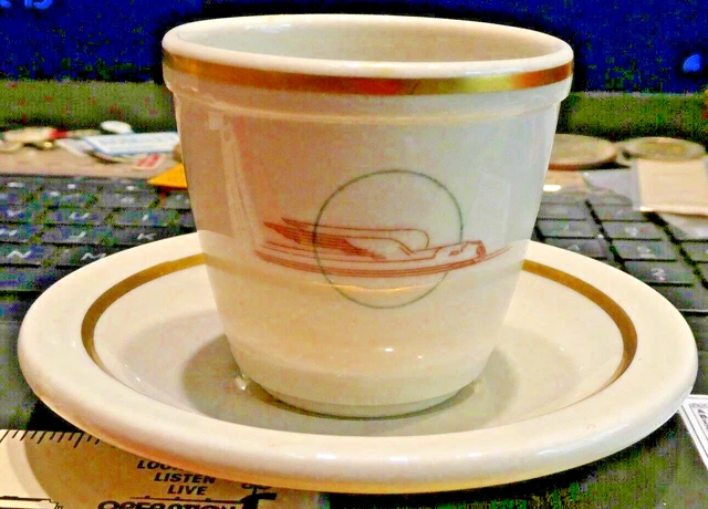 Railroad Dining China Dish Union Pacific Winged Streamliner Demitasse Cup/saucer