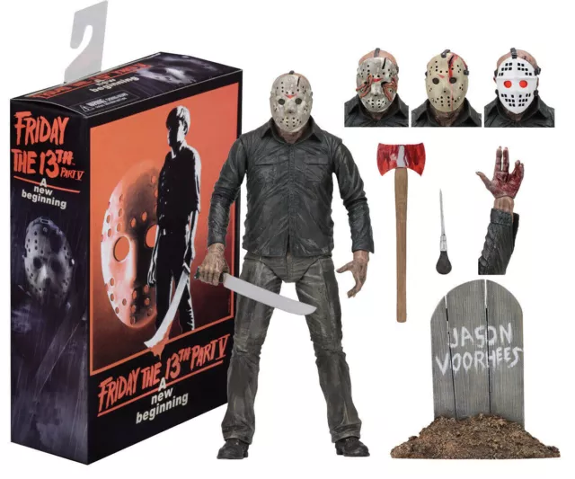 NECA Friday the 13th Part V Jason Voorhees 7'' Ultimate Action Figure Model NIB