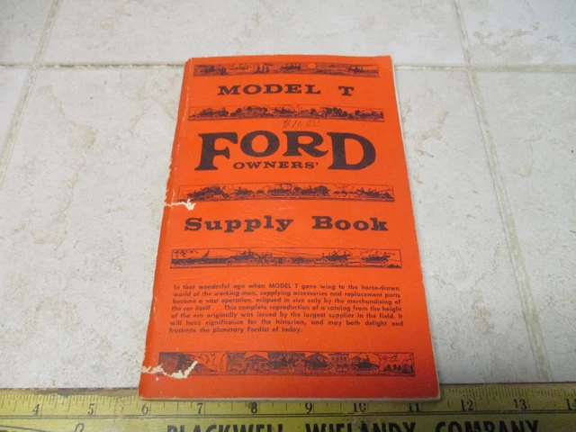VTG  FORD MODEL T OWNERS SUPPLY BOOK 1959 Dan Post