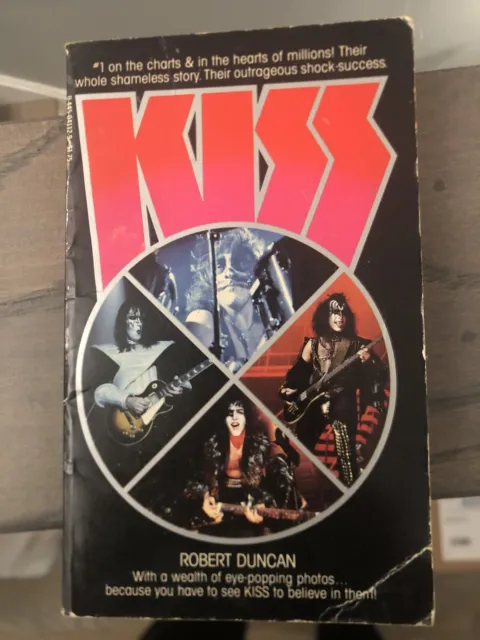 Kiss paperback book/Robert Duncan USA 1978