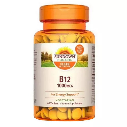 Sundown Naturals B-12 60 Tablettes 1000 Mcg