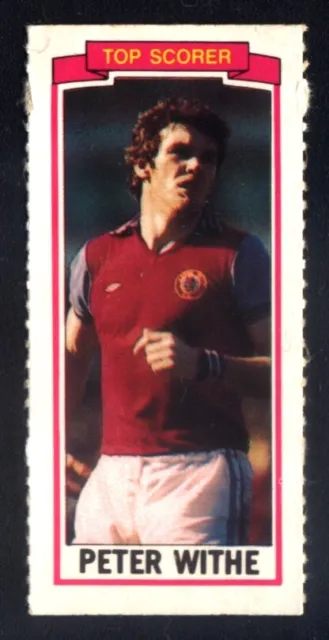 Topps Footballers Blue Back (1980-81) Peter Withe Aston Villa No. 145