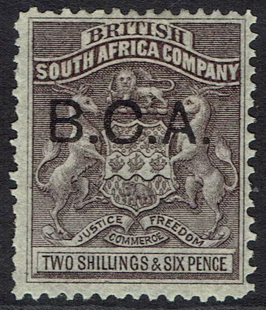 British Central Africa 1891 Bca Overprinted Arms 2/6