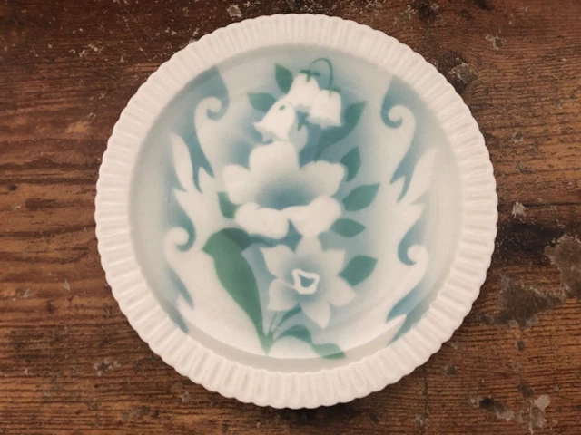 Gorgeous SYRACUSE CHINA Airbrush Shelledge Plate FLORAL FANTASY flowers