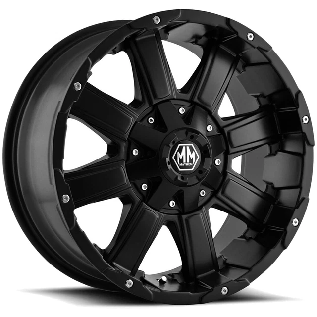 Mayhem 8030 Chaos 18x9 5x4.5"/5x5" -12mm Matte Black Wheel Rim 18" Inch