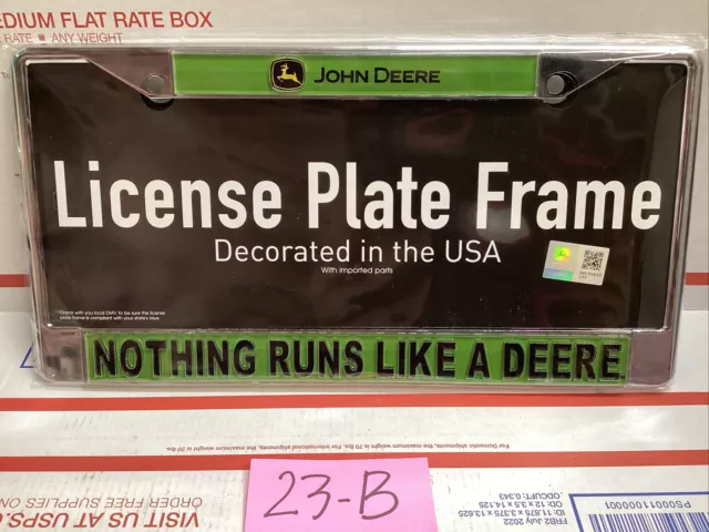 WinCraft John Deere License Plate Frame Trademark ED4U #3077